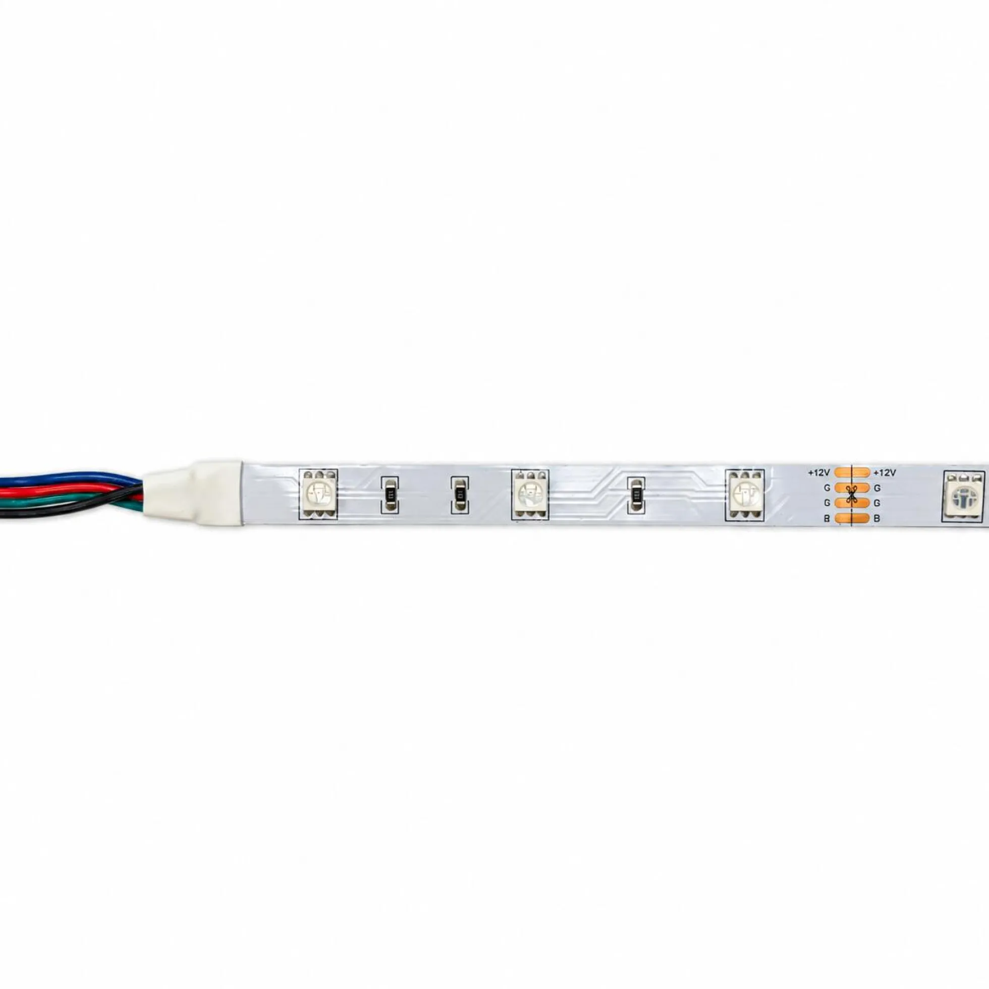 Tira de LED 12V-DC 36W 10mm multicolor RGB IP20 (SMD5050 30ch/m) Rollo 5 metros