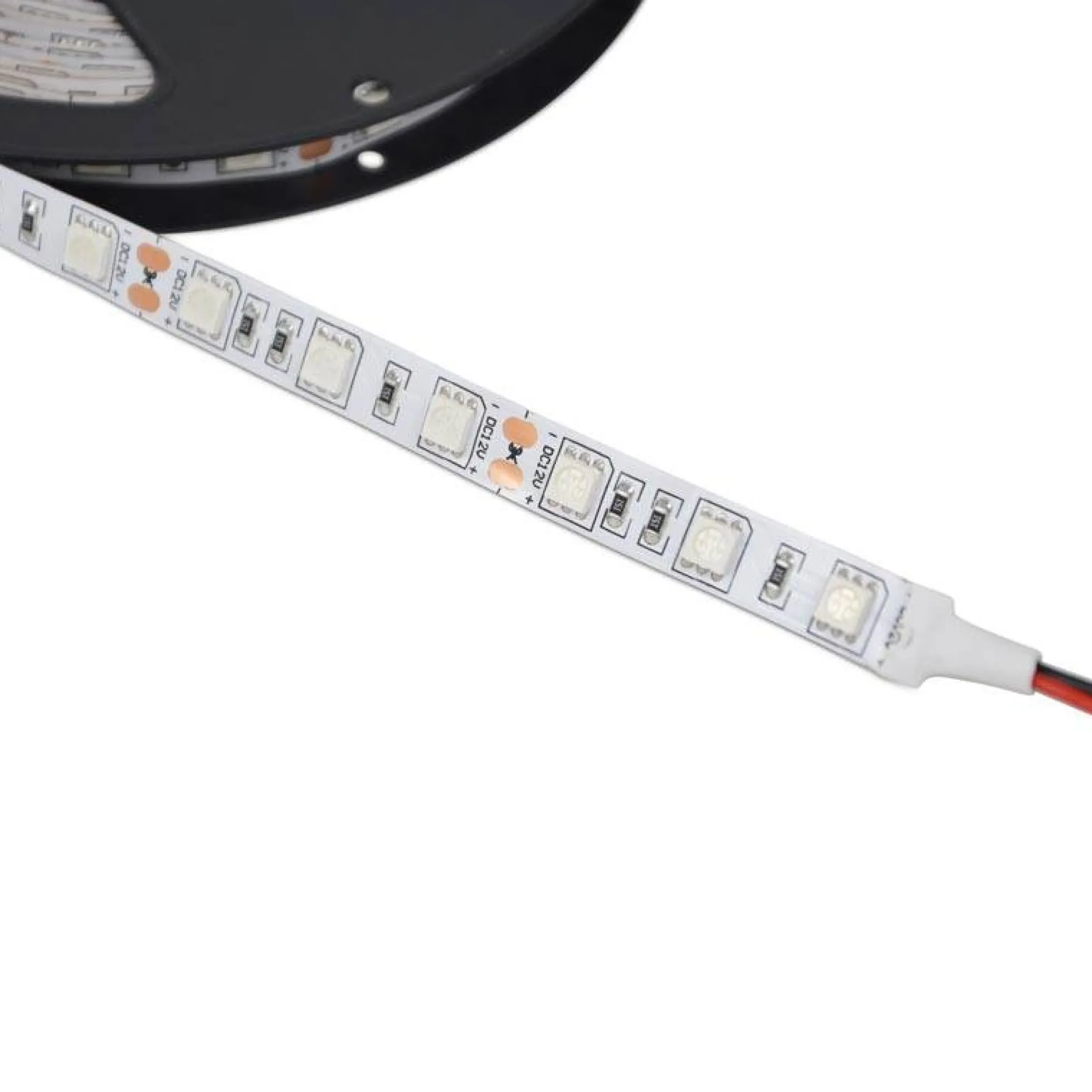 Tira de LED 12V-DC 70W 10mm ultravioleta IP20 (SMD5050 60ch/m) Rollo 5 metros
