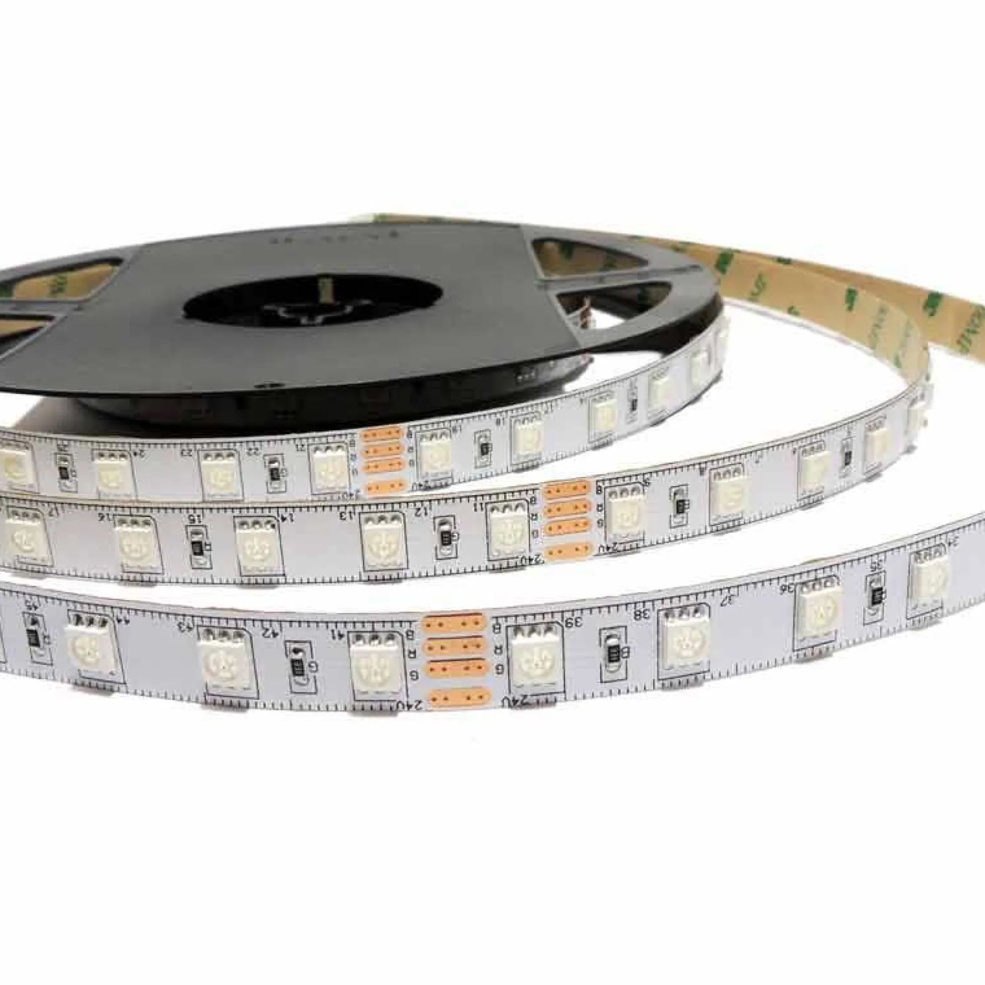 Tira de LED 24V-DC 72W multicolor RGB IP20 Rollo 5 metros
