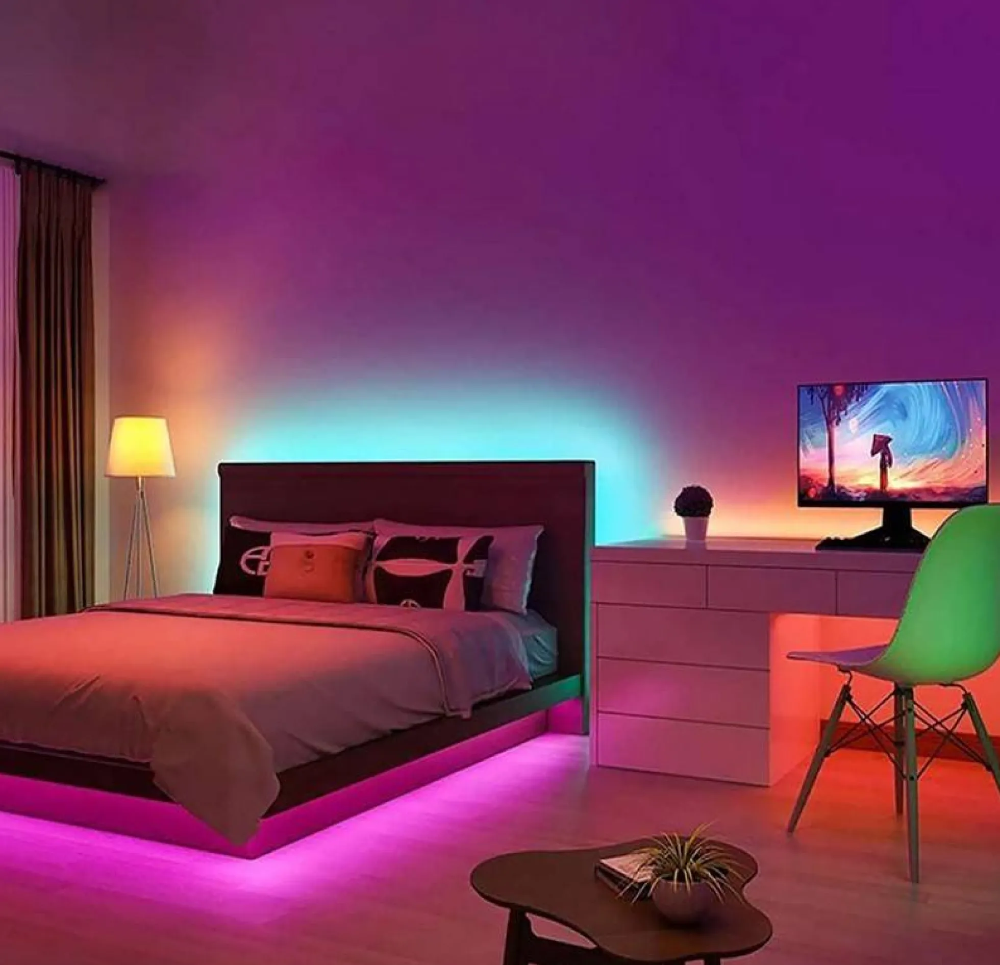 Tira de LED 24V-DC 72W multicolor RGB IP20 Rollo 5 metros