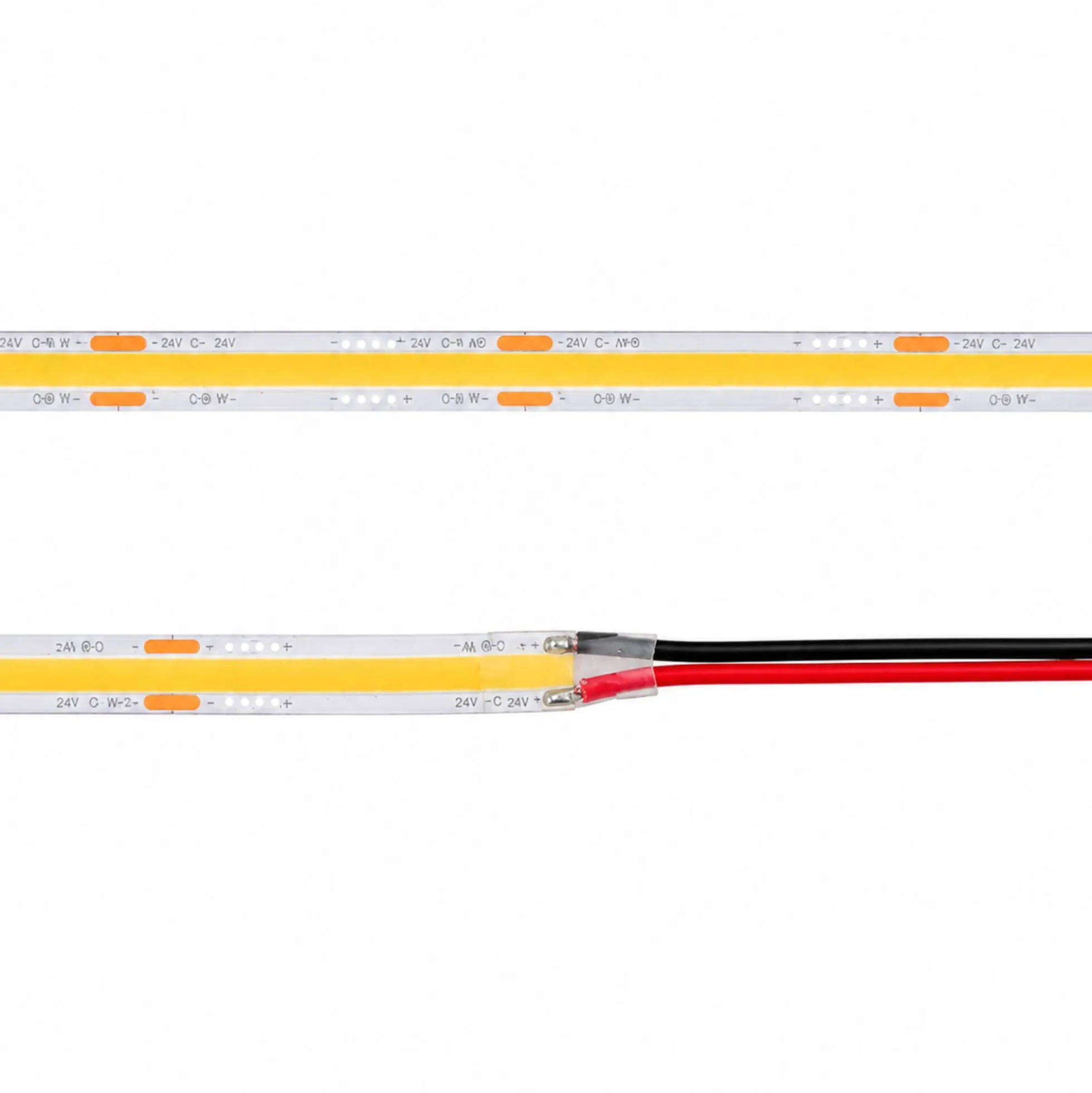 Tira LED COB Dual White - 24V DC - 14W/m - 8mm - 600 LED/m - IP20 - 5 metros