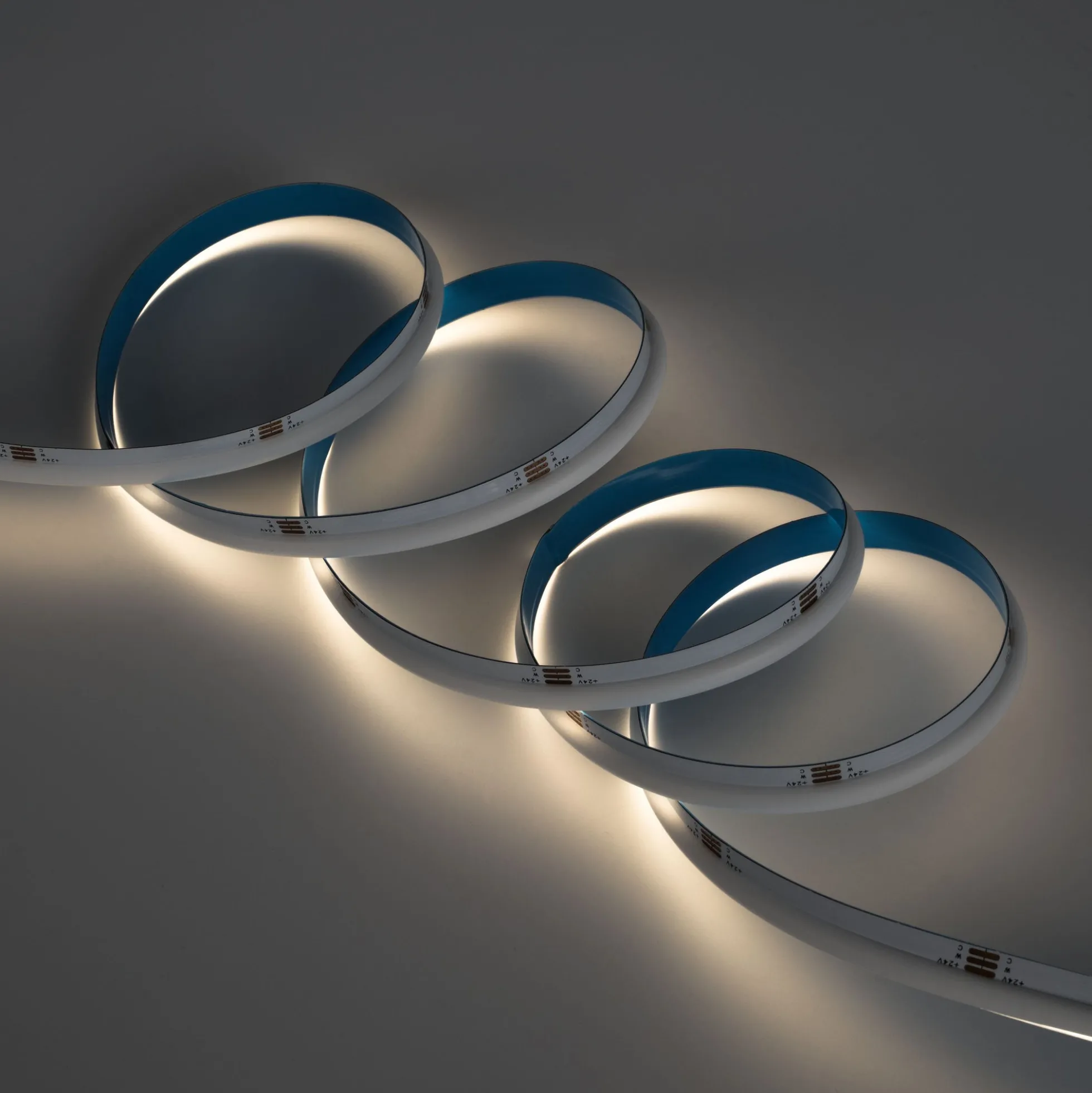 Tira LED COB 24V DC CCT - Emisión lateral - 12W/m - 10mm - IP20 - Corte c/ 5cm - Rollo de 5 metros