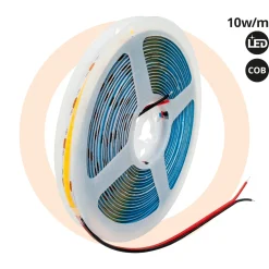 Tira LED COB 12V DC monocolor - 10W/m - 8mm - CRI90 - IP20 - 5 metros
