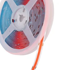 Tira LED COB 24V DC - 12W/m - Colores - 8mm - IP20 - Rollo de 5 metros - Corte cada 4cm