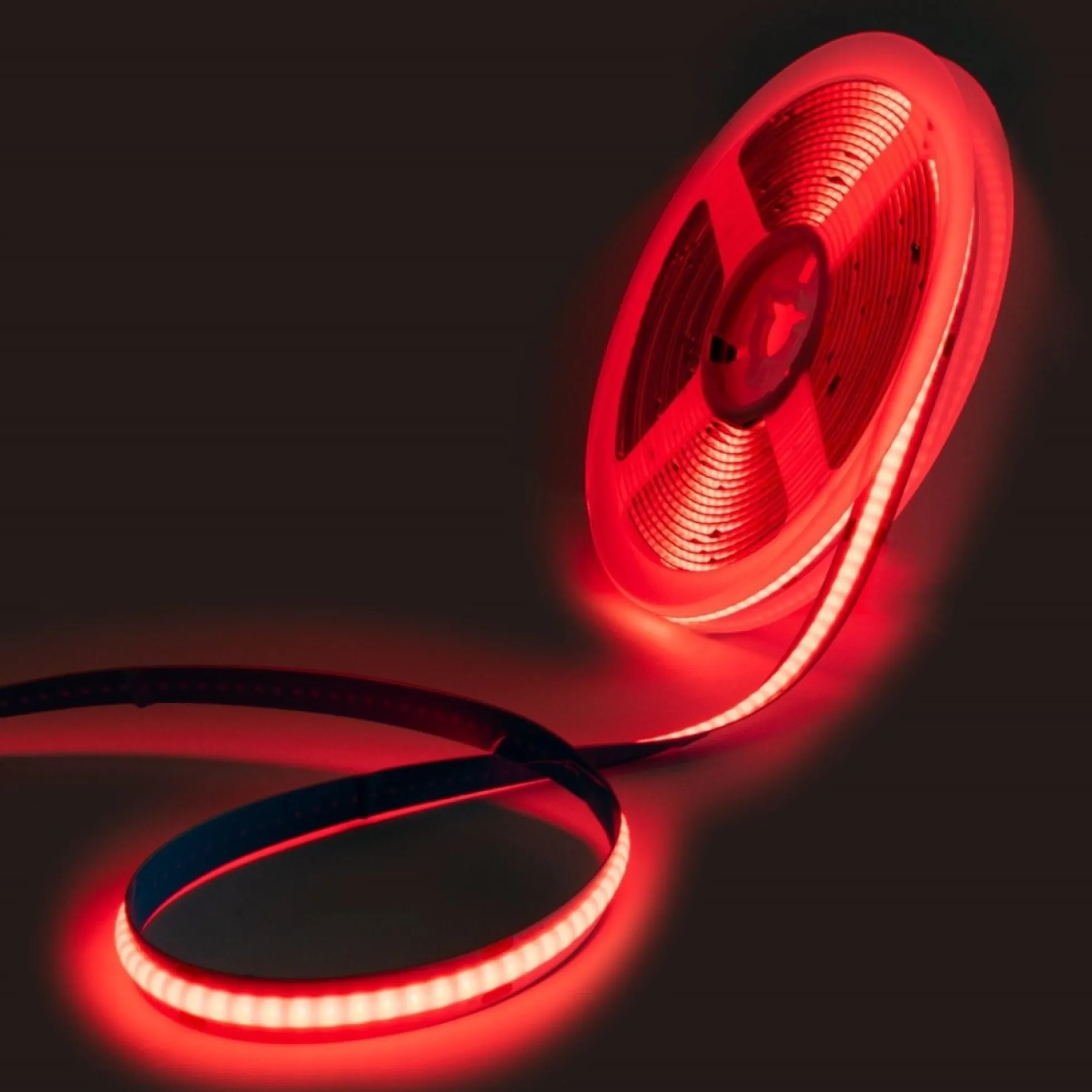 Tira LED COB 24V DC - 12W/m - Colores - 8mm - IP20 - Rollo de 5 metros - Corte cada 4cm