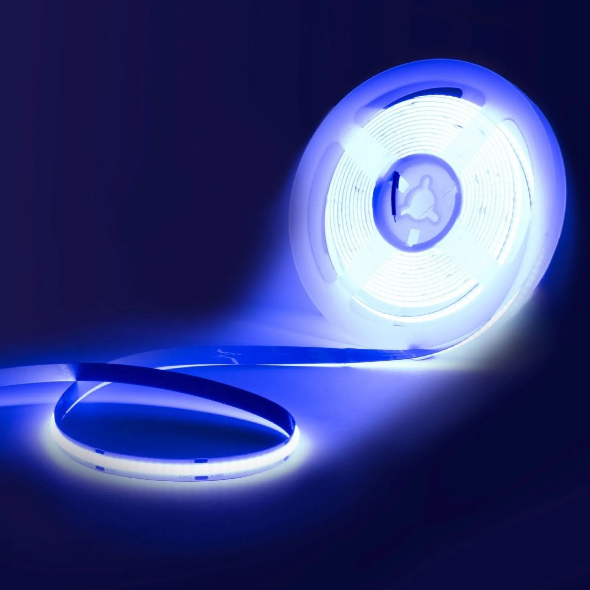 Tira LED COB 24V DC - 12W/m - Colores - 8mm - IP20 - Rollo de 5 metros - Corte cada 4cm