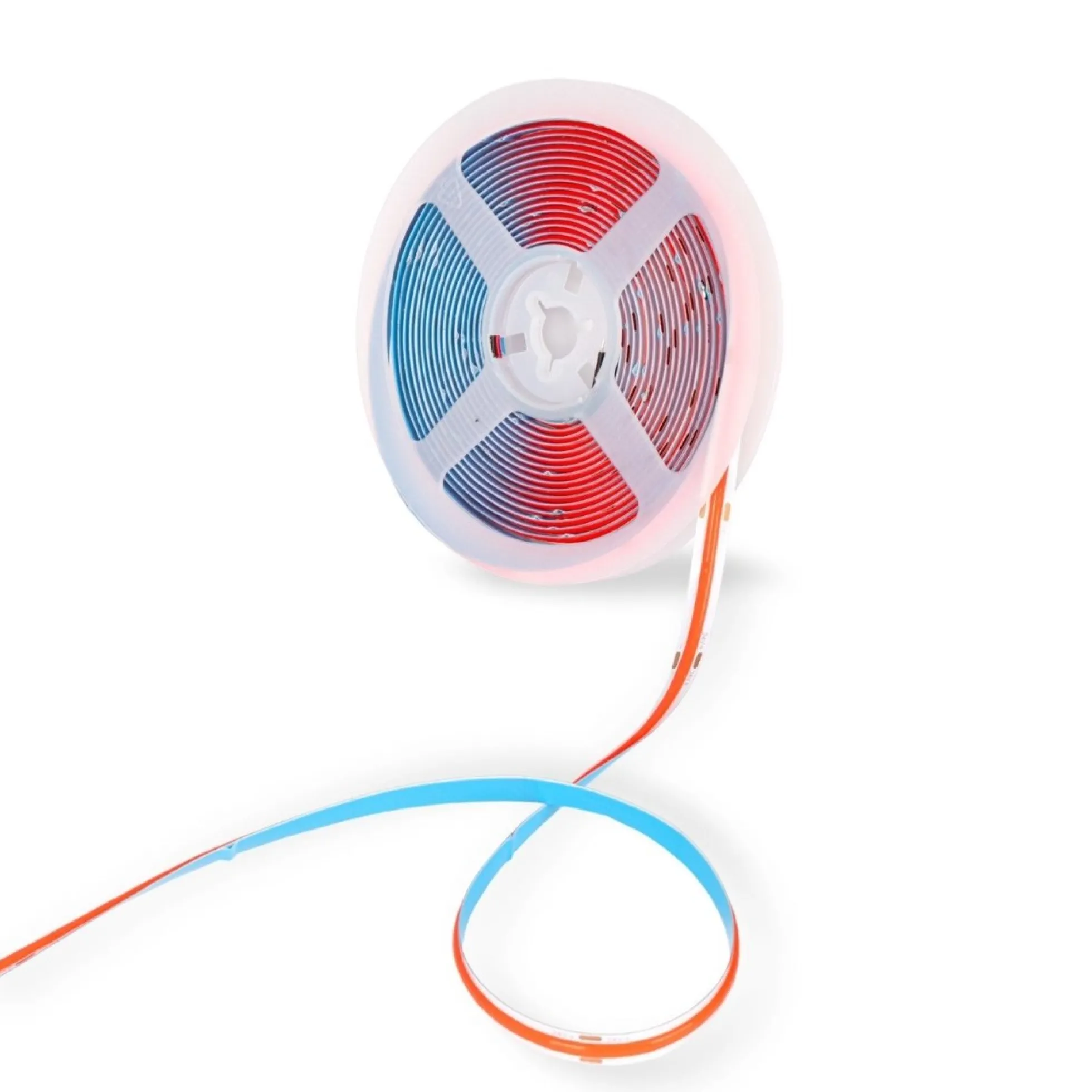 Tira LED COB 24V DC - 12W/m - Colores - 8mm - IP20 - Rollo de 5 metros - Corte cada 4cm