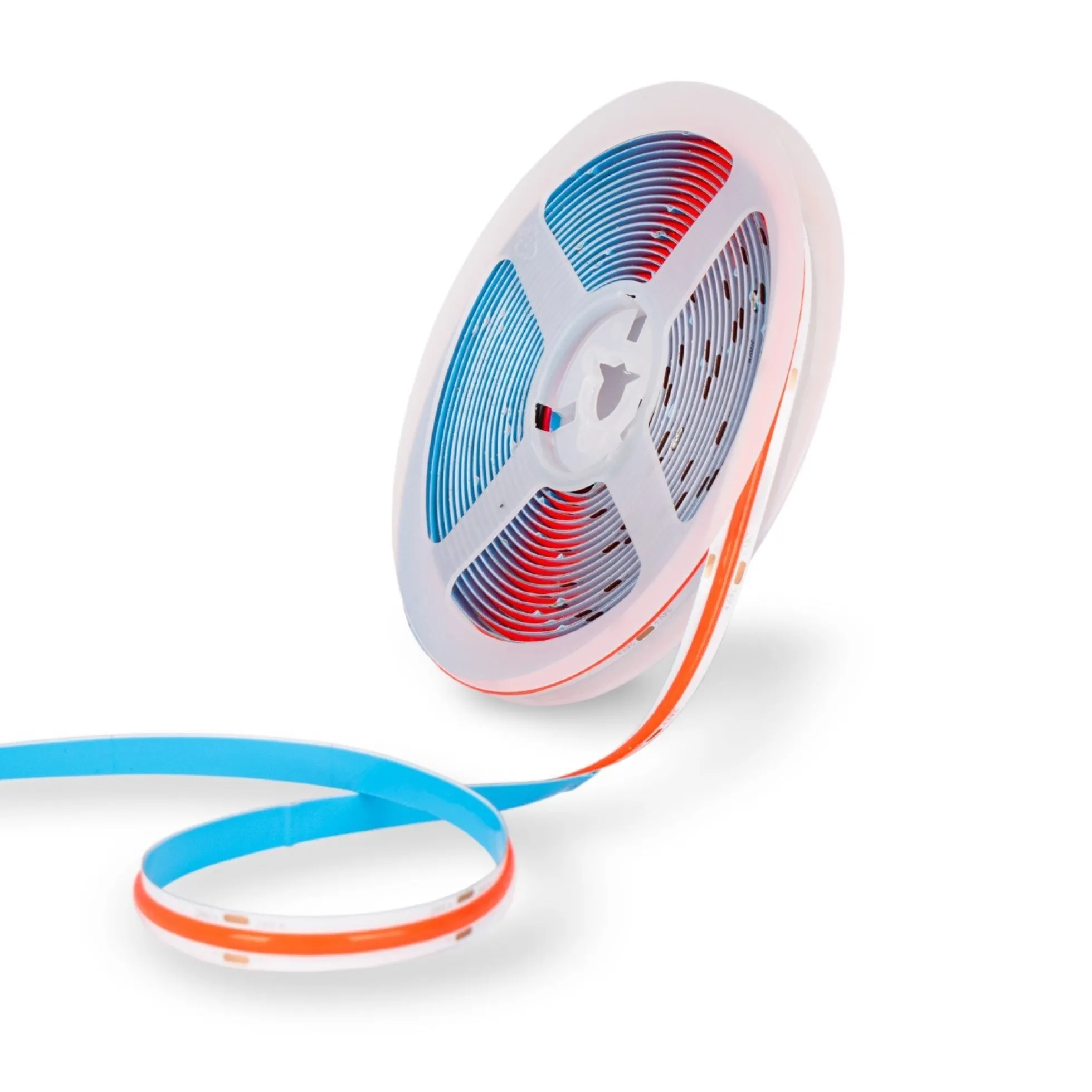 Tira LED COB 24V DC - 12W/m - Colores - 8mm - IP20 - Rollo de 5 metros - Corte cada 4cm