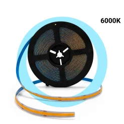 Tira LED COB 24V DC - 12W/m - 10mm - IP20 - Rollo de 10 metros - Corte cada 5cm