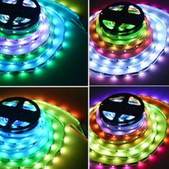 Tira LED inteligente IC RGB 12V DC - 14,4 W/m - IP20 -  60 LED/m - Ancho 10mm - 5 metros