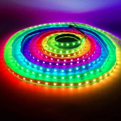 Tira LED inteligente IC RGB 12V DC - 14,4 W/m -IP20 - 60 LED/m - Ancho 10mm - 5 metros