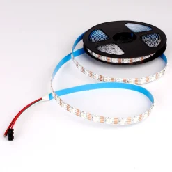 Tira LED inteligente IC RGB 12V DC - 14,4 W/m -IP20 - 60 LED/m - Ancho 10mm - 5 metros