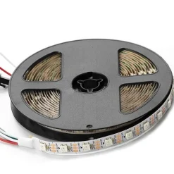 Tira LED inteligente IC RGB 5V DC - 14,4W/m - IP20 - 60 LED/m - Ancho 10mm - 5 metros