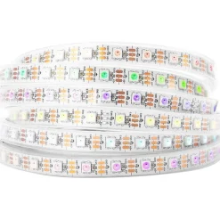 Tira LED inteligente IC RGB 5V DC - 14,4W/m - IP20 - 60 LED/m - Ancho 10mm - 5 metros