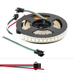 Tira LED inteligente IC RGB 5V DC - IP20 - 21,6W/m - 144 LED/m - Ancho 12mm - 2 metros