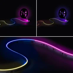 Tira LED inteligente RGB COB 24V DC - Emisión lateral - 12W/m - 10mm - IP20 - Rollo de 5 metros