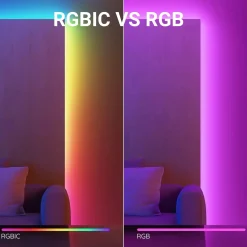 Tira LED inteligente RGB COB 24V DC - Emisión lateral - 12W/m - 10mm - IP20 - Rollo de 5 metros