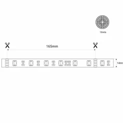 Tira LED solar exterior con mando a distancia - 40W - 10 metros - IP65 - RGB