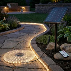Tira LED solar exterior 40W - 10 metros - IP65 - 2700K
