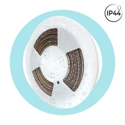 Tira LED 220V AC - Monocolor - 8W/m - 6.5mm - IP44 - 20 metros - 120ch/m