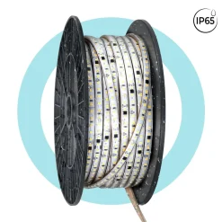 Tira LED 220V AC - Monocolor - 8W/m - 10mm - IP65 - 50 metros - 120ch/m