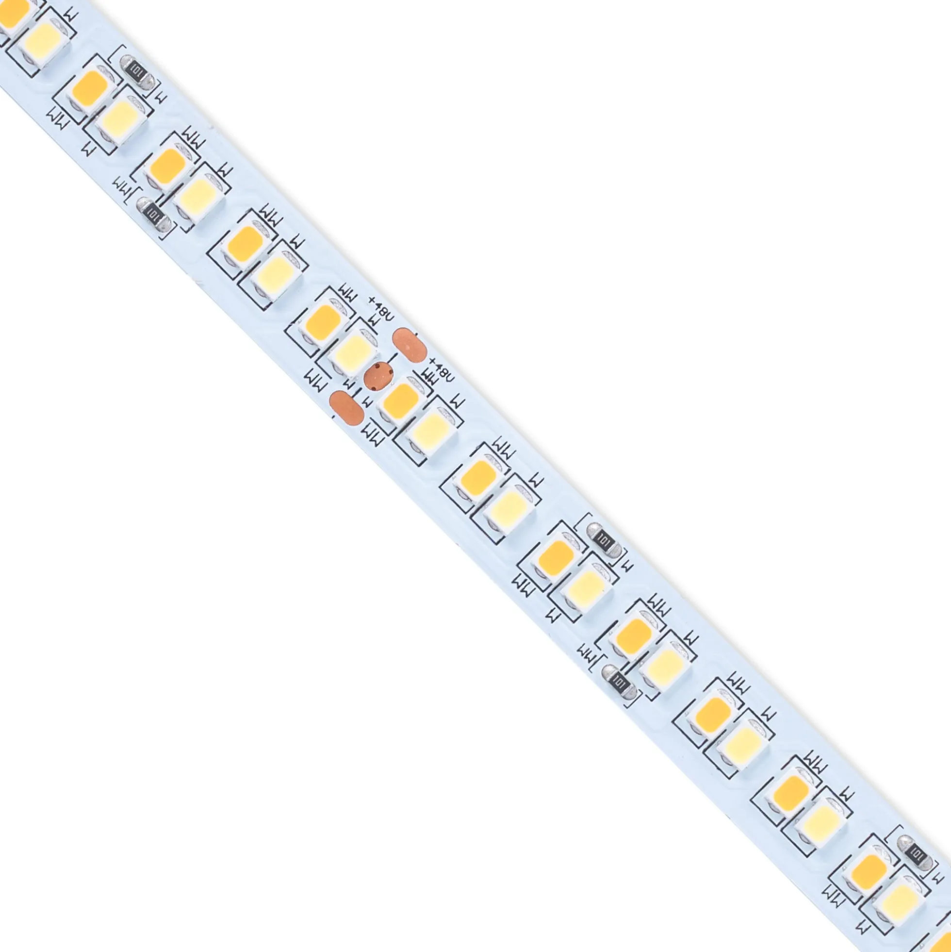 Tira LED 48V DC - CCT (1800-6500K) - 12W/m - 10mm - IP20 - 20 metros - 224ch/m