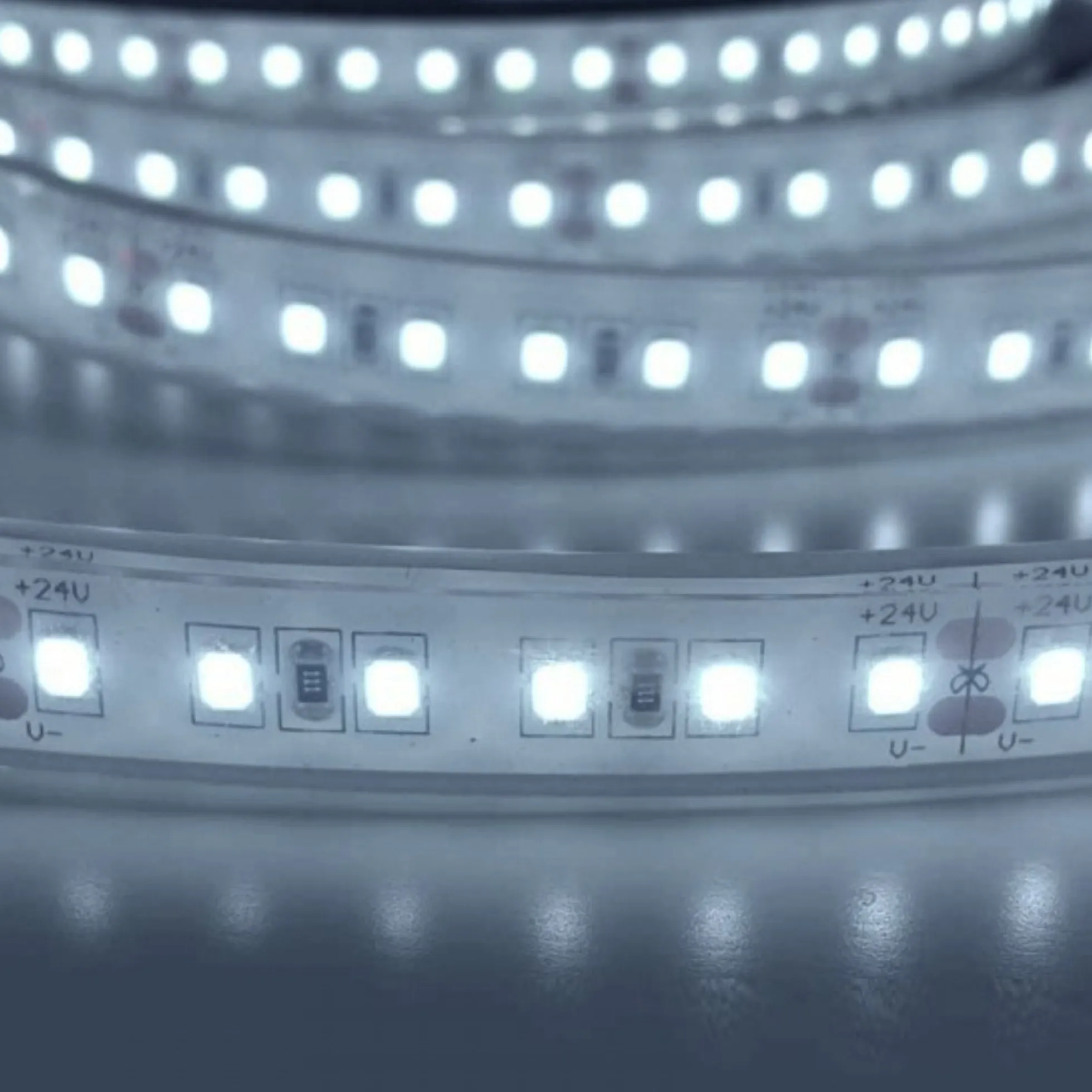 Tira LED 24V DC - Monocolor - 18W/m - 12mm - IP67 - 5 metros - 120ch/m