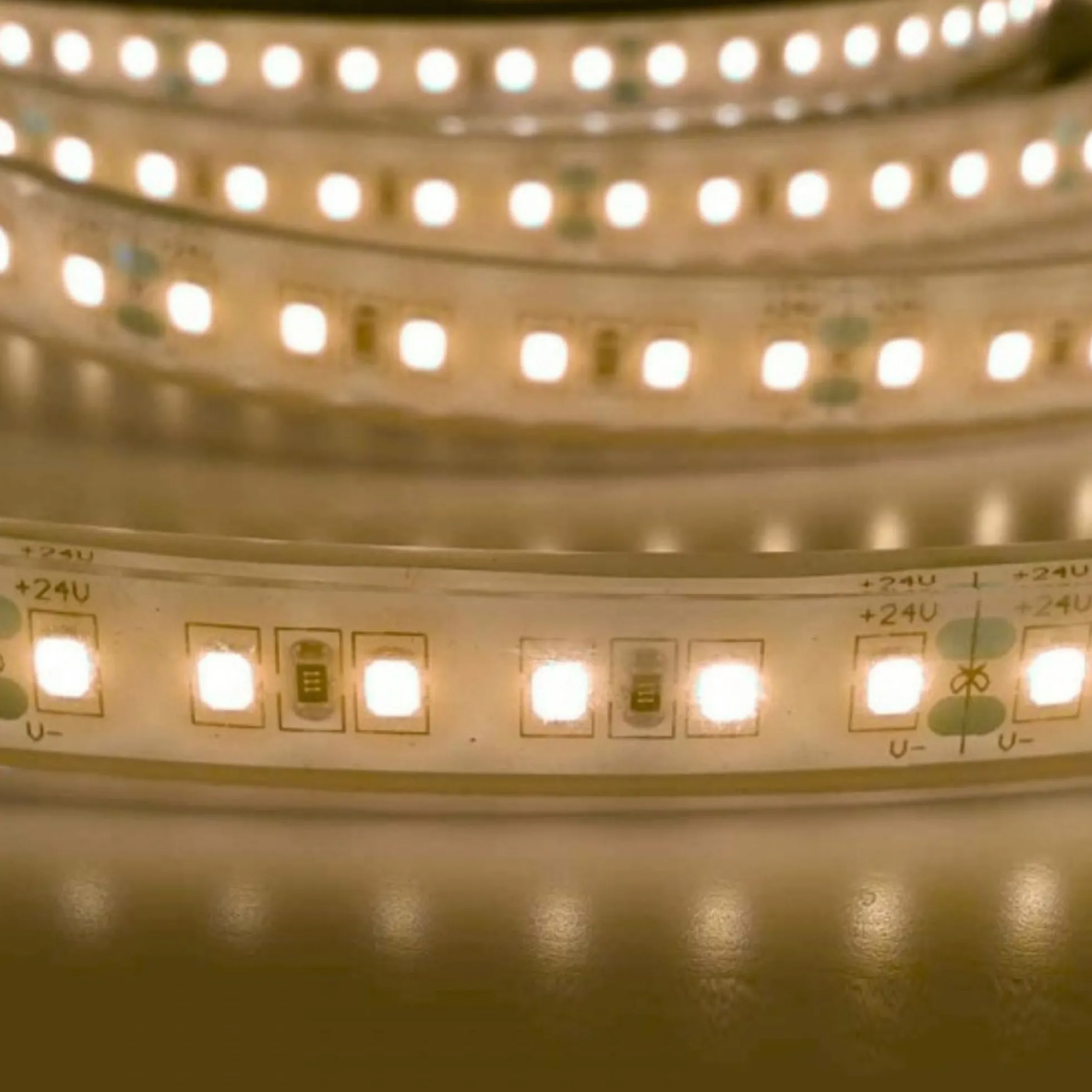 Tira LED 24V DC - Monocolor - 18W/m - 12mm - IP67 - 5 metros - 120ch/m