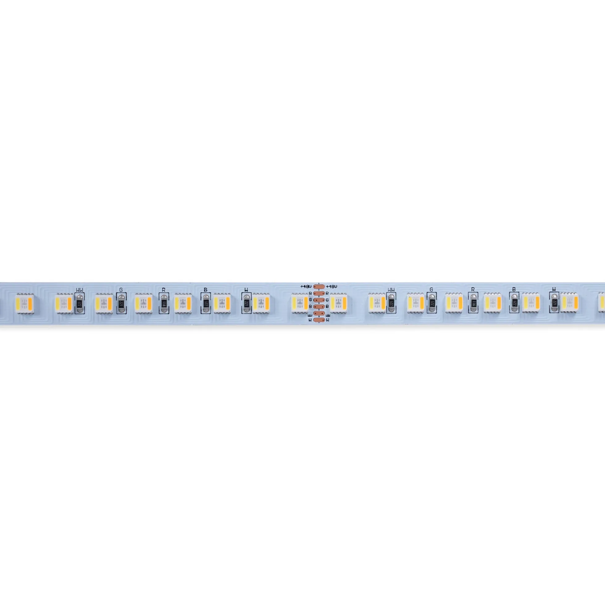 Tira LED 48V DC - RGB + CCT - 15W/m - 12mm - IP20 - 10 metros - 90ch/m