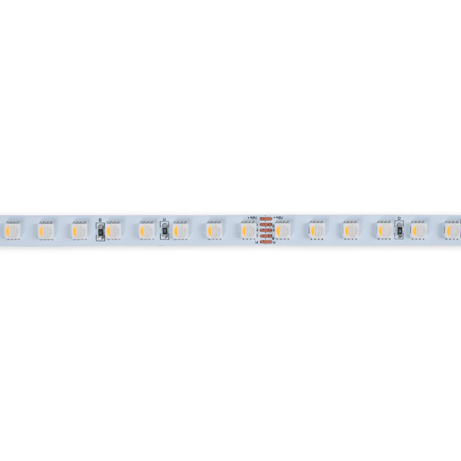 Tira LED 48V DC - RGBWW - 12W/m - 10mm - IP20 - 10 metros - 90ch/m