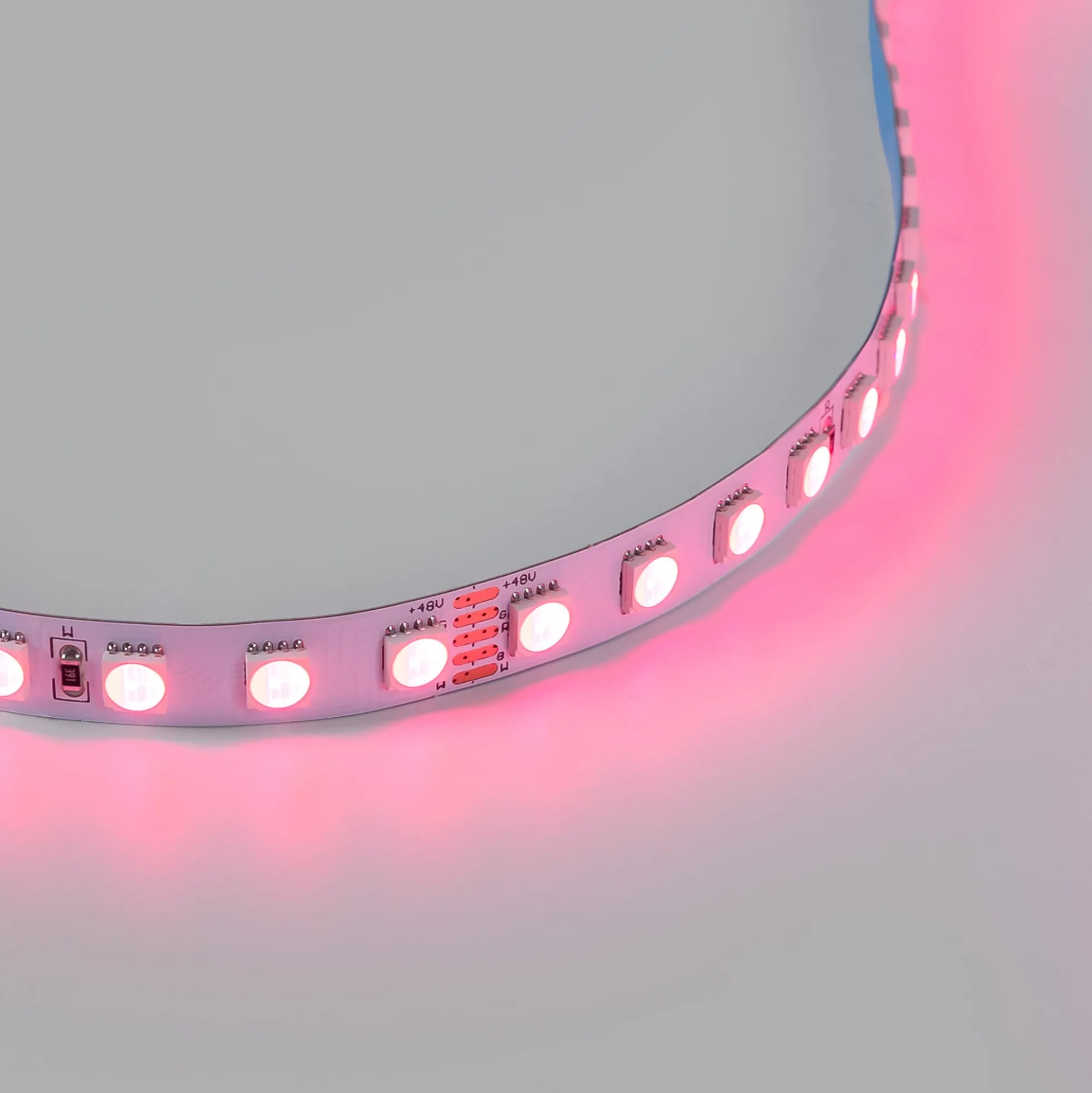 Tira LED 48V DC - RGBWW - 12W/m - 10mm - IP20 - 10 metros - 90ch/m