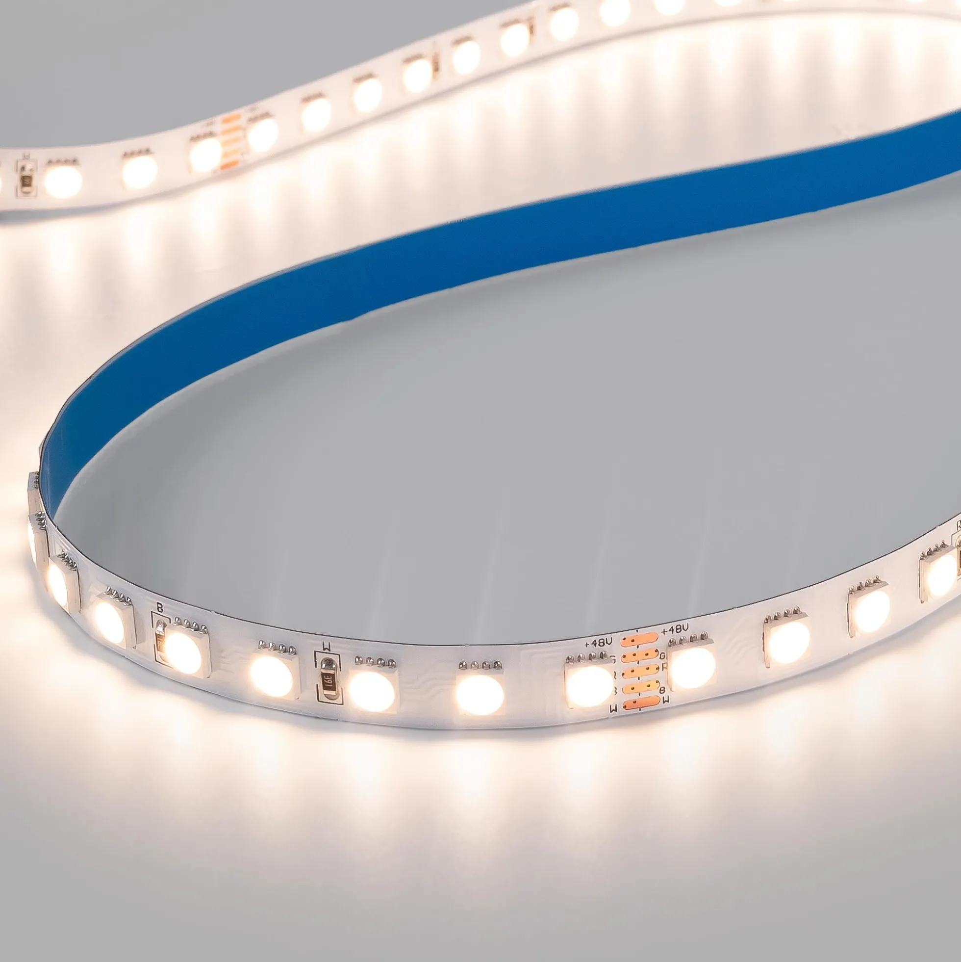 Tira LED 48V DC - RGBWW - 12W/m - 10mm - IP20 - 10 metros - 90ch/m