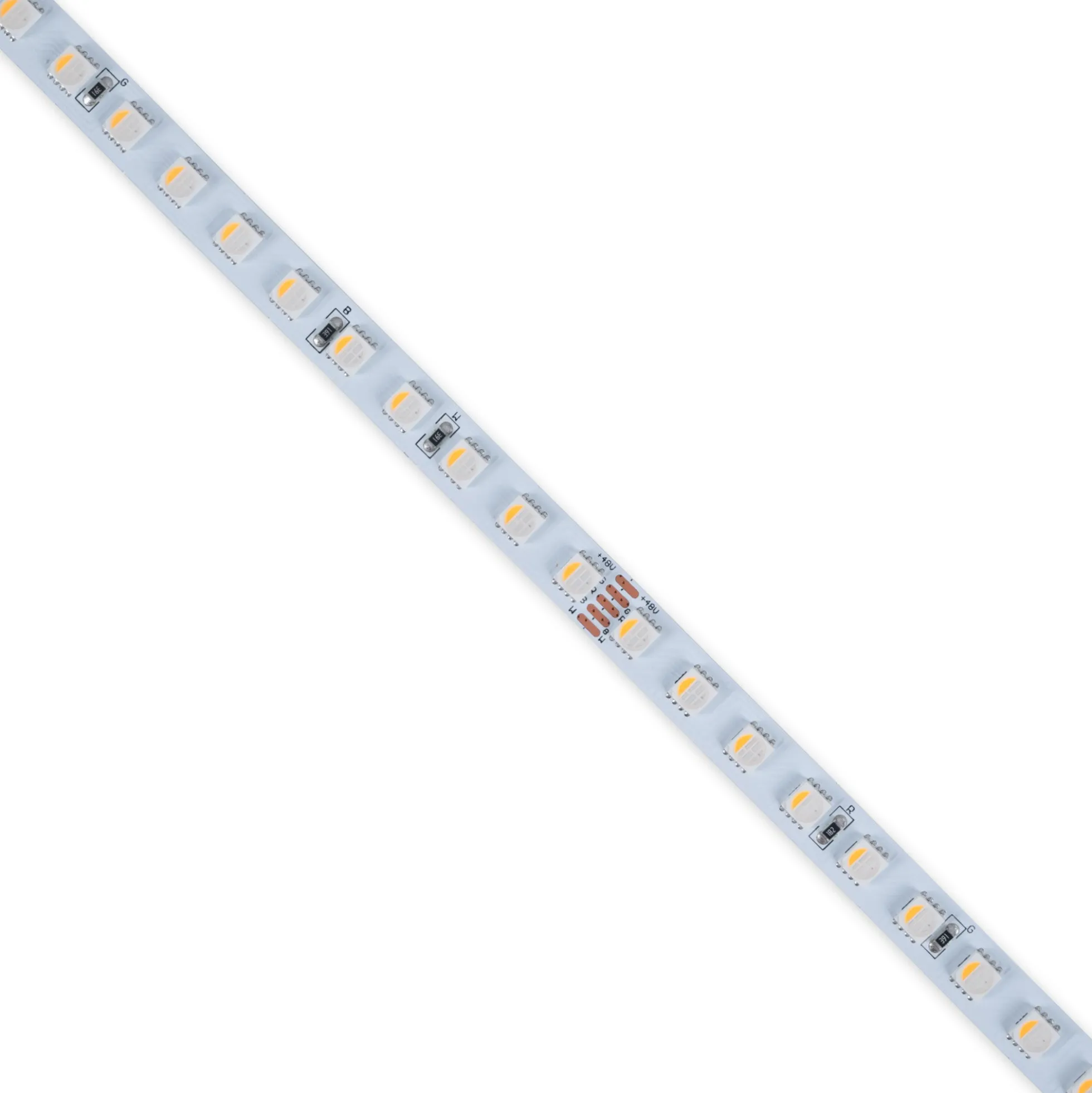 Tira LED 48V DC - RGBWW - 12W/m - 10mm - IP20 - 10 metros - 90ch/m