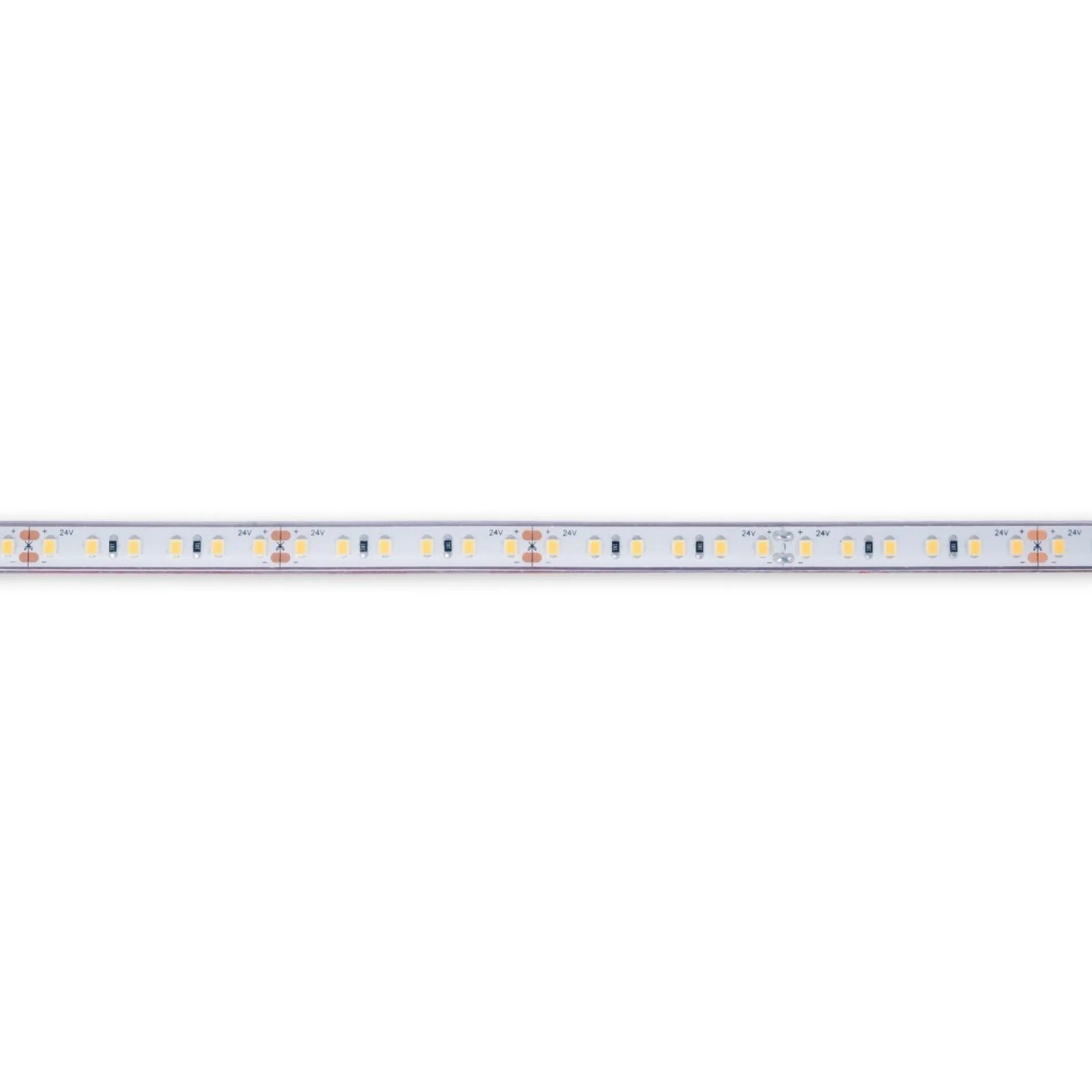 Tira LED 24V DC sumergible - Monocolor - 9.6W/m - 10mm - IP68 - 5 metros - 120ch/m