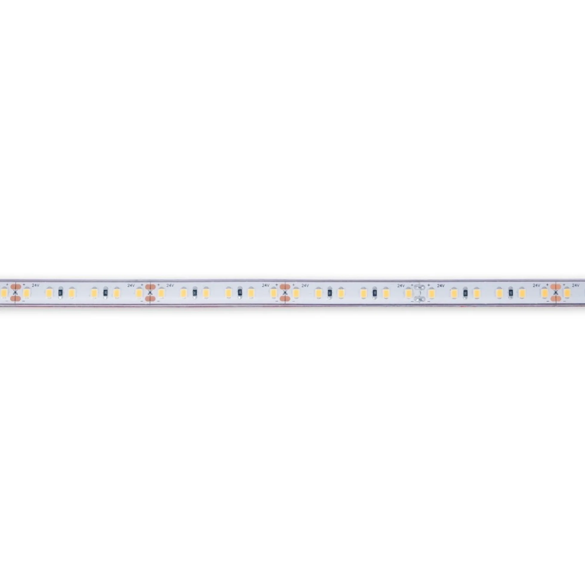 Tira LED 24V DC sumergible - Monocolor - 9.6W/m - 10mm - IP68 - 5 metros - 120ch/m