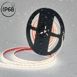 Tira LED 24V DC sumergible - Monocolor - 9.6W/m - 10mm - IP68 - 5 metros - 120ch/m