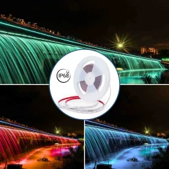 Tira LED 24V DC sumergible - RGB - 14.4W/m - 12mm - IP68 - 10 metros - 60ch/m