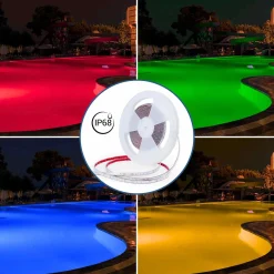 Tira LED 24V DC sumergible - RGBW - 14.4W/m - 12mm - IP68 - 10 metros - 60ch/m