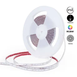 Tira LED 24V DC sumergible - RGBW - 14.4W/m - 12mm - IP68 - 10 metros - 60ch/m
