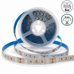 Tira LED 24V DC - 18W/m - Monocolor - 10mm - IP20 - Rollo 5 metros - 120ch/m