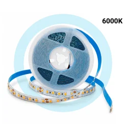 Tira LED 24V DC - 18W/m - Monocolor - 10mm - IP20 - Rollo 5 metros - 120ch/m