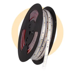 Tira LED 220V - 300W (2400xSMD2835) - 12mm - Apta exterior: IP67 - Rollo 20 metros