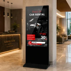 Tótem Publicitario Digital No Táctil 55" Full HD - Android 9 - Cartelería Vertical para Interior