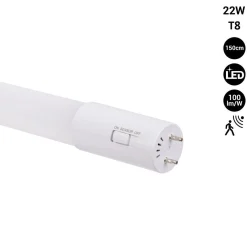 Tubo LED 150cm T8 con sensor de movimiento microondas - 22W - 100lm/w - 6000K