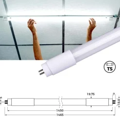 Tubo LED 150cm T5 - 18W -  127lm/W