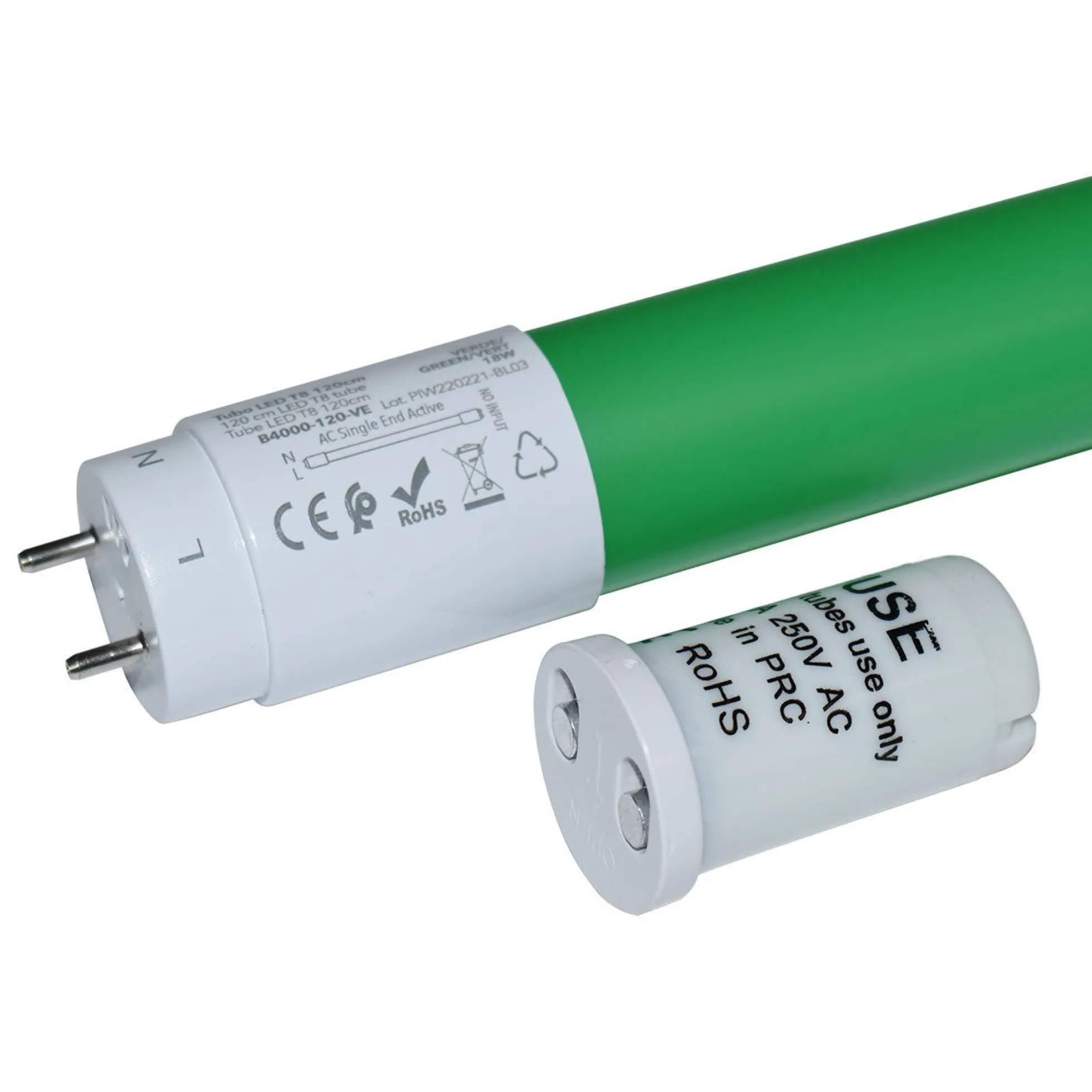 Tubo LED T8 120cm de colores -18 W