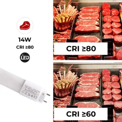 Tubo LED T8 nano especial carnicerías 90cm 14W