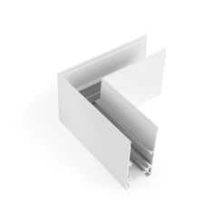 Unión en L para carriles magnéticos de superficie 20mm - Horizontal