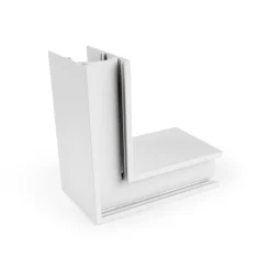 Unión en L para carriles magnéticos de superficie 20mm - Horizontal