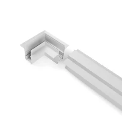 Unión en L para carriles magnéticos empotrables 20 mm - Horizontal